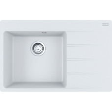 Franke Kitchen sink Centro, fragranite, rectang., with drainboard on the right, 780х500х200mm, bowl - 1, mortise, CNG 611-78 TL, white (114.0630.473)