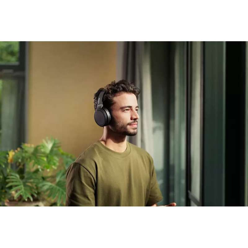 Philips Наушники Over-ear TAH5205 BT 5.0, SBC, Wireless, Mic, Черный (TAH5205BK/00)