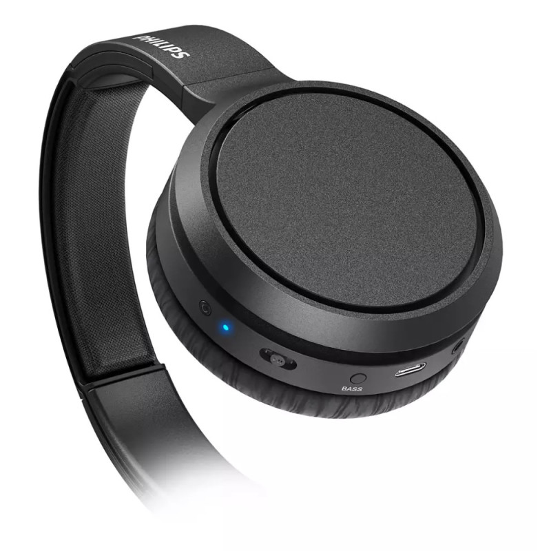 Philips Наушники Over-ear TAH5205 BT 5.0, SBC, Wireless, Mic, Черный (TAH5205BK/00)