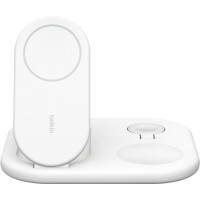 Belkin Зарядное устройство беспроводное 3в1 Magnetic Foldable iPhone/Watch/AirPods, Qi2 15Вт, белый (WIZ029VFWH)