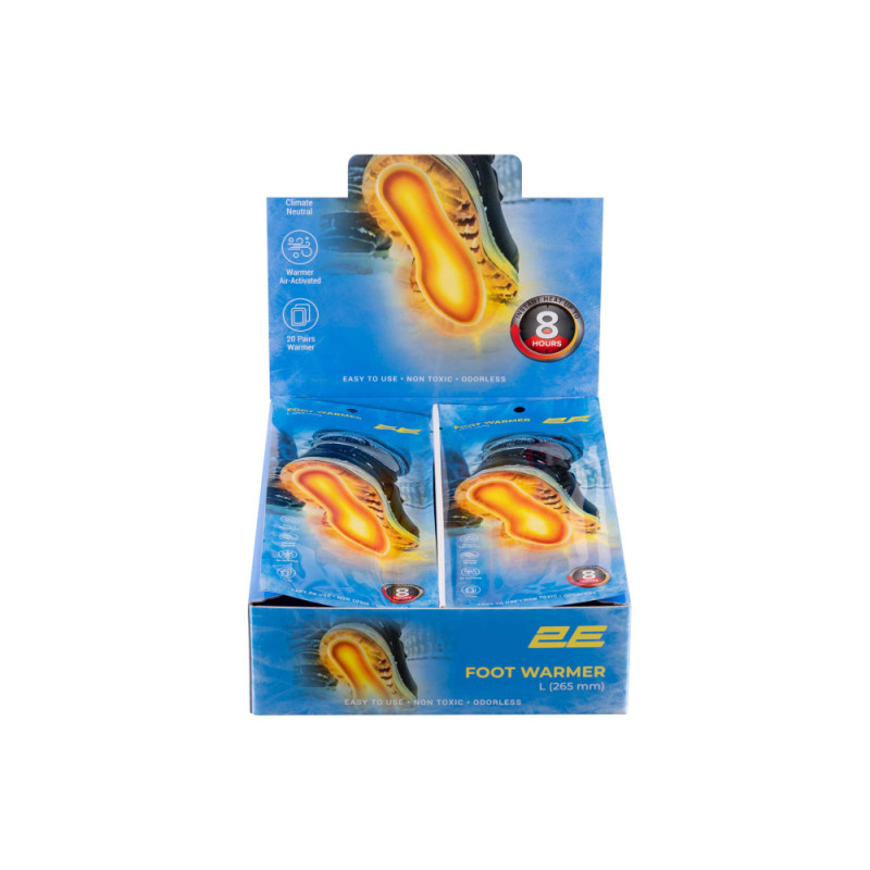 2E Tactical Chemical foot warmer size L (265 mm), up to 8 hours - 20 pairs (2E-NAFW8L-DB)