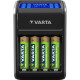 VARTA Зарядний пристрій LCD PLUG CHARGER+4xAA 2100 mAh (57687101441)