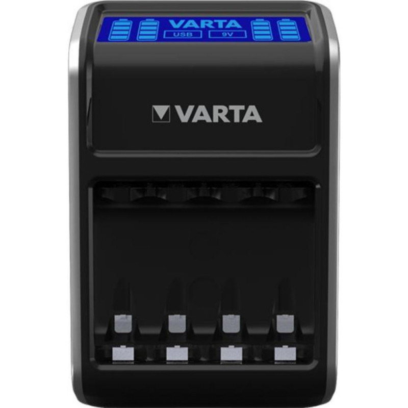 VARTA Зарядний пристрій LCD PLUG CHARGER+4xAA 2100 mAh (57687101441)