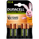 Аккумулятор Duracell AA HR6 2500mAh * 4 (5000394057203 / 5007308)