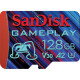 Карта памяти SanDisk 128GB microSD class 10 UHS-I U3 V30 A2 GamePlay (SDSQXAA-128G-GN6XN)
