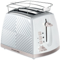 Russell Hobbs Toaster Groove 2 Slice, 850W, plastic, heating, defrosting, white (26391-56)