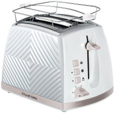 Russell Hobbs Toaster Groove 2 Slice, 850W, plastic, heating, defrosting, white (26391-56)