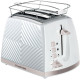 Russell Hobbs Toaster Groove 2 Slice, 850W, plastic, heating, defrosting, white (26391-56)