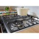 Gorenje Плита комбінована, 71л, 60x60см, приготування з паром, програматор, дисплей, чавун, з кришкою, білий (GKS6C70WA)