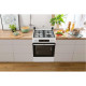 Gorenje Плита комбінована, 71л, 60x60см, приготування з паром, програматор, дисплей, чавун, з кришкою, білий (GKS6C70WA)