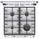 Gorenje Плита комбінована, 71л, 60x60см, приготування з паром, програматор, дисплей, чавун, з кришкою, білий (GKS6C70WA)