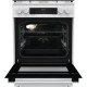Gorenje Плита комбінована, 71л, 60x60см, приготування з паром, програматор, дисплей, чавун, з кришкою, білий (GKS6C70WA)