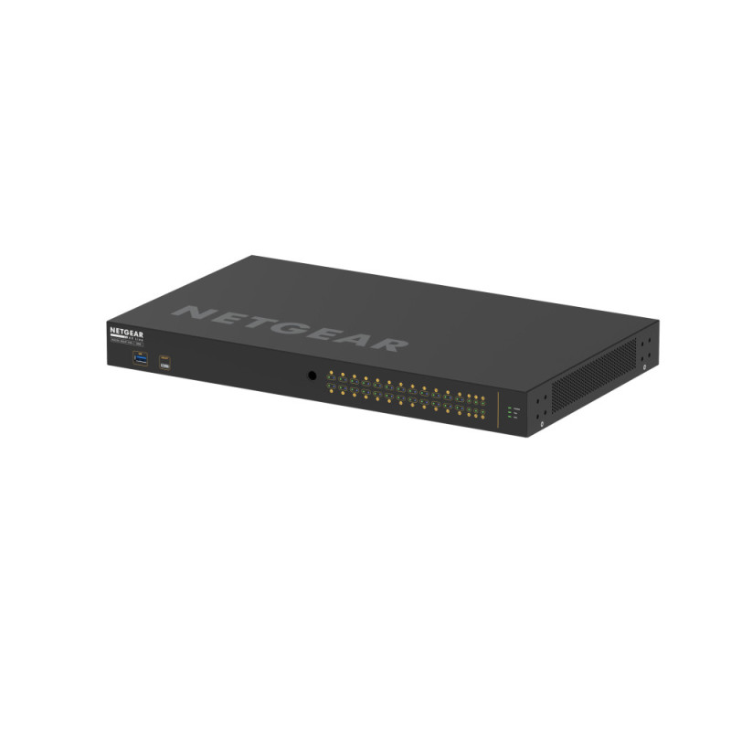 NETGEAR Коммутатор M4250-26G4F-PoE+ (GSM4230P), 26xGE (24xPoE), 4xSFP, AV Line, 300Вт, Управляемый L2 (GSM4230P-100EUS)