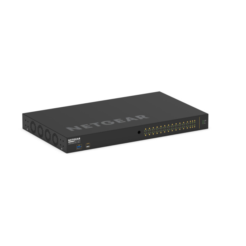 NETGEAR Коммутатор M4250-26G4F-PoE+ (GSM4230P), 26xGE (24xPoE), 4xSFP, AV Line, 300Вт, Управляемый L2 (GSM4230P-100EUS)