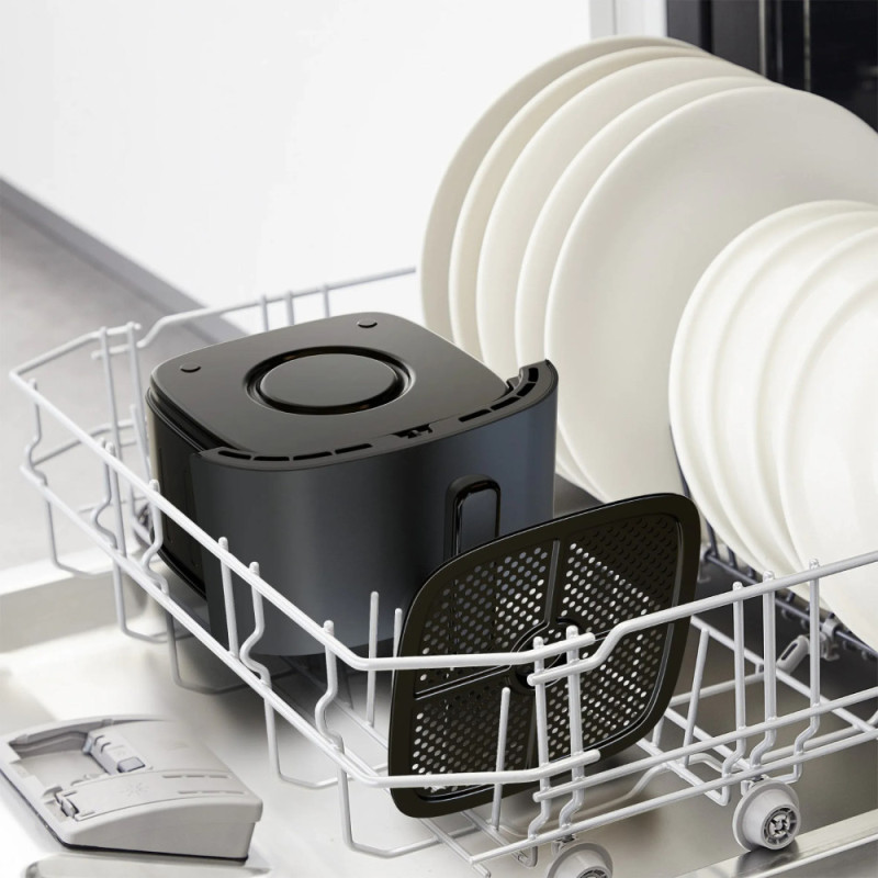 Tefal Мультипіч Easy Fry Max, 1500Вт, чаша-5л, сенсорне керув., 10 програм, пластик, чорний (EY245B10)