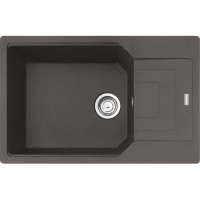 Franke Мойка кухонная Urban, фрагранит, прямоуг., с крылом, 780х500х220мм, чаша- 1, врезная, оборотная, UBG 611-78 XL, серый сланец (114.0716.706)