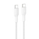 Belkin Кабель USB-C > USB-C зарядки/синхронизации 1м, 240Вт, Type-C, витой, белый (CAB025HQ1MWH)