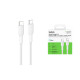 Belkin Кабель USB-C > USB-C зарядки/синхронизации 1м, 240Вт, Type-C, витой, белый (CAB025HQ1MWH)