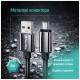Дата кабель USB 2.0 AM to USB-C 2.0m 3A zinc alloy braided black ColorWay (CW-CBUC099-BK)