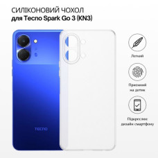 Чехол для мобильного телефона BeCover Silicone Tecno Spark Go 3 (KN3) Transparent (715692)