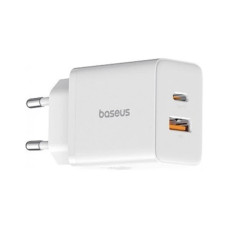 Зарядное устройство Baseus 1xUSB-C PD30W + 1xUSB QC3.0 white (P10111404213-00)