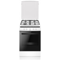 Hansa Плита газова, 50х60см, 70л, чавун, газ контр., білий (FCGW510977)
