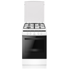 Hansa Плита газова, 50х60см, 70л, чавун, газ контр., білий (FCGW510977)