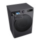 LG WM front load, 9kg, 1200, A, 48cm, display, steam, invertor, black (F2Y5FS5J)