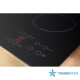 Indesit Варильна поверхня  електрична склокерамічна, 60см, чорний (RI161C)