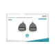 Кабель мультимедийный HDMI M to HDMI M 1.0m 4K Digitus (AK-330107-010-S)