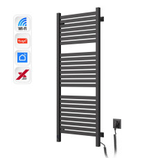 Navin electric towel warmer Avangard X, 1200x480x71mm, Wi-Fi, steel, black moire, right connection (12-272055-4812)