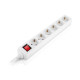 Сетевой фильтр питания REAL-EL RS-6 Protect M 5m, white (EL122300035)