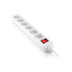 Сетевой фильтр питания REAL-EL RS-6 Protect M 5m, white (EL122300035)