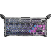 GravaStar Клавіатура механічна GravaStar K1 Pro 80keys, GravaStar x Kailh Speedy Mint, BT/WL/USB, cyberpunk (GSK1PRO_CBLK)