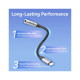 Переходник Lightning to 3.5mm 0.1m cotton braided aluminum gray Vention (BMBHA)