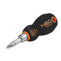 Neo Tools Отвертка, битодержатель 1/4", двусторонняя бита, SL6, PH2 (04-201)