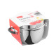 ARDESTO Casserole Gemini, glass lid, 3.2 l, stainless steel (AR1932GS)