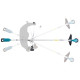 Makita Триммер садовый DUR190UZX3 аккум., 18В, 3500/5100/6000 об/мин, 300/255мм, 3.1-3.4 кг, SOLO