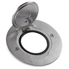 Legrand Legrand floor socket module for 2 modules, round, stainless steel, IP44 (089701)