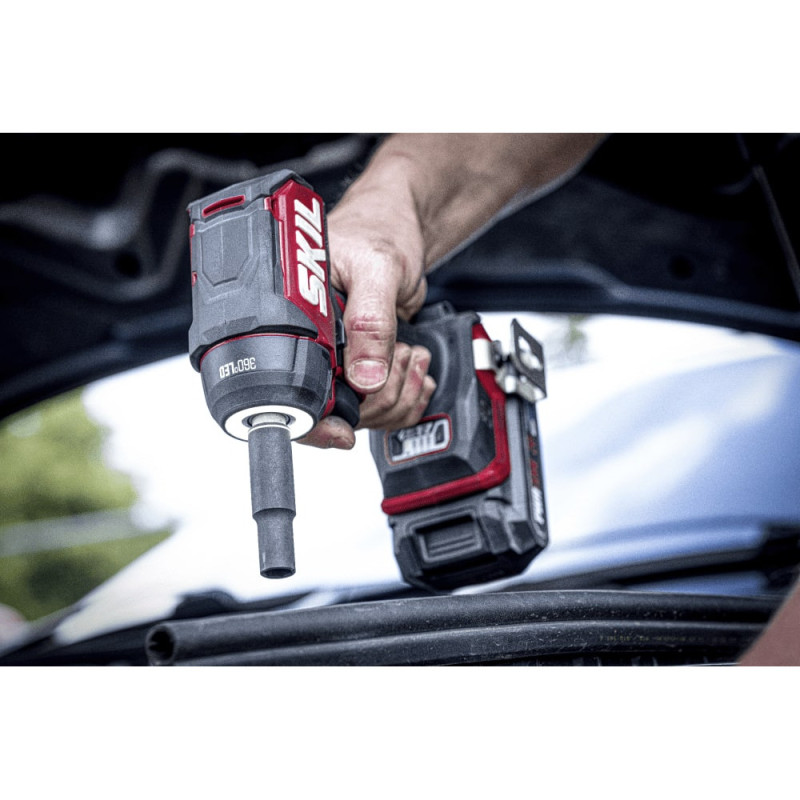 Skil Гайковерт ударный 3265 CA Compact 20В 1х2.5А·час до 2850об·мин 250Нм 0.9кг (SD1E3265CA+BC1E3110AA)