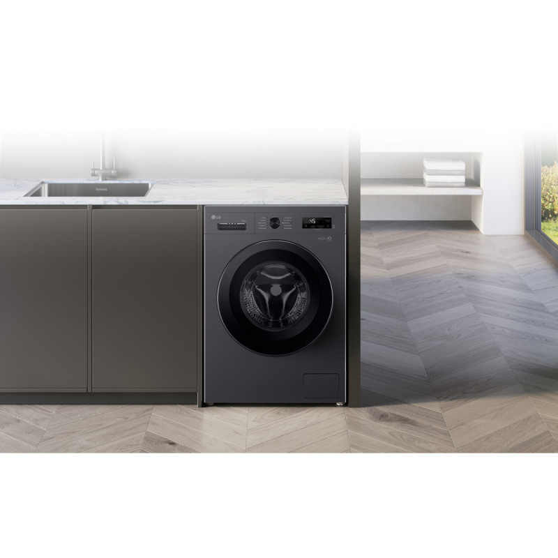LG Стиральная машина, фронтальная, 6.5 кг, A+++, антрацит (F2Y1WS6J)