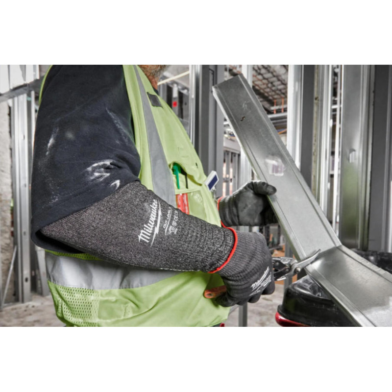 Milwaukee work sleeves, highly elastic nylon, 45 cm, gray (4932479937)