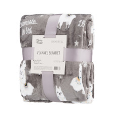 ARDESTO Flannel blanket, 160x200 cm, llama, 100% polyester (ART0114PB)