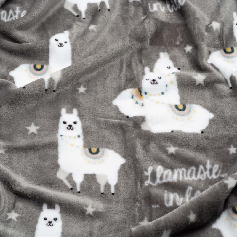 ARDESTO Flannel blanket, 160x200 cm, llama, 100% polyester (ART0114PB)
