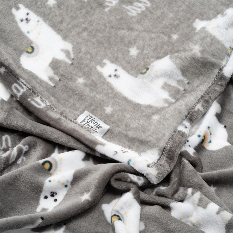 ARDESTO Flannel blanket, 160x200 cm, llama, 100% polyester (ART0114PB)