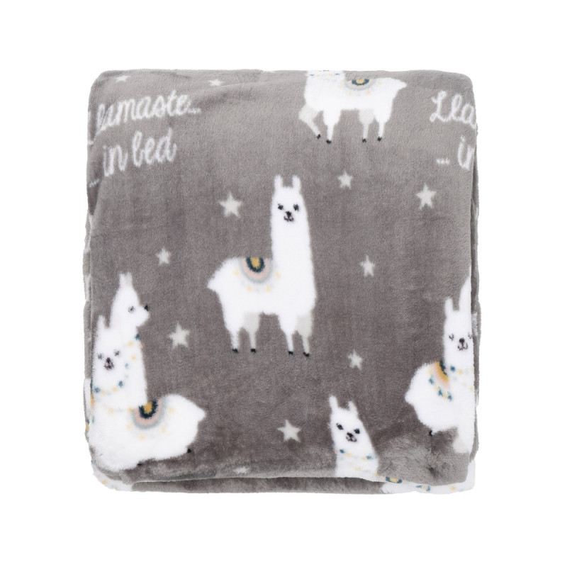 ARDESTO Flannel blanket, 160x200 cm, llama, 100% polyester (ART0114PB)