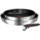 Tefal Cookware set Ingenio Emotion, replaceable handle, 3items, stainless steel, bakelite (L897S374)