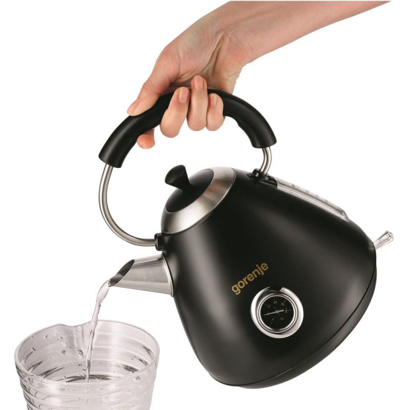 Gorenje kettle Gorenje, 1.7L, plastic, black (K17CLBK)