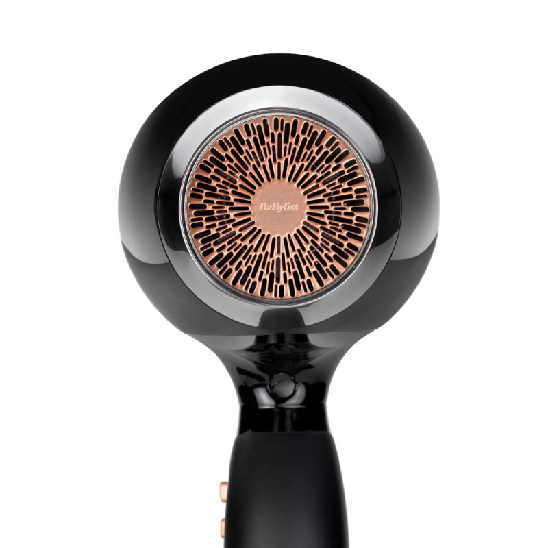 BaByliss hair dryer Air Power Pro, 3W, 3 modes, diffuser, ionization, cold blowing, ceramics, black- pink (6716DE)