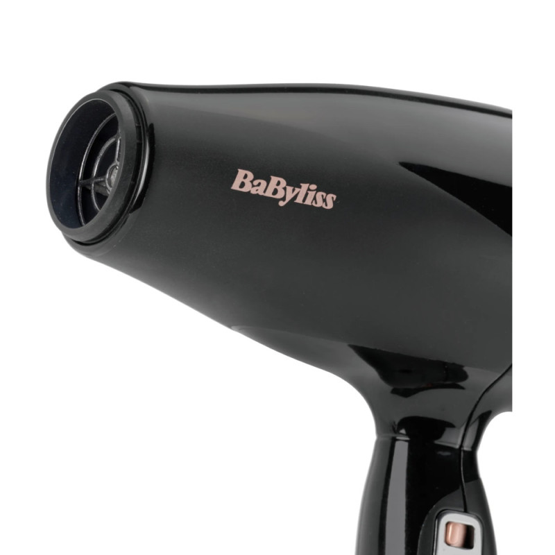 BaByliss hair dryer Air Power Pro, 3W, 3 modes, diffuser, ionization, cold blowing, ceramics, black- pink (6716DE)
